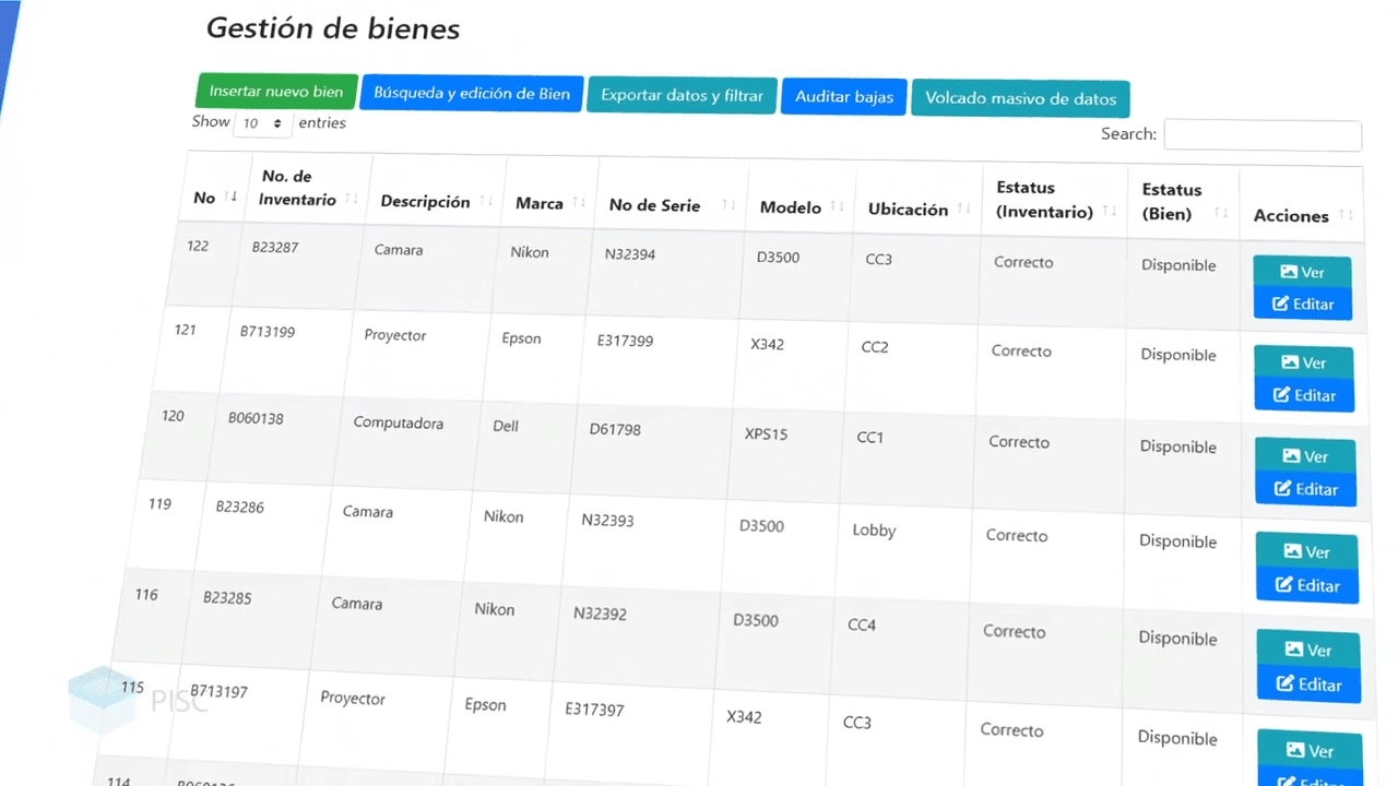 Gestión de bienes